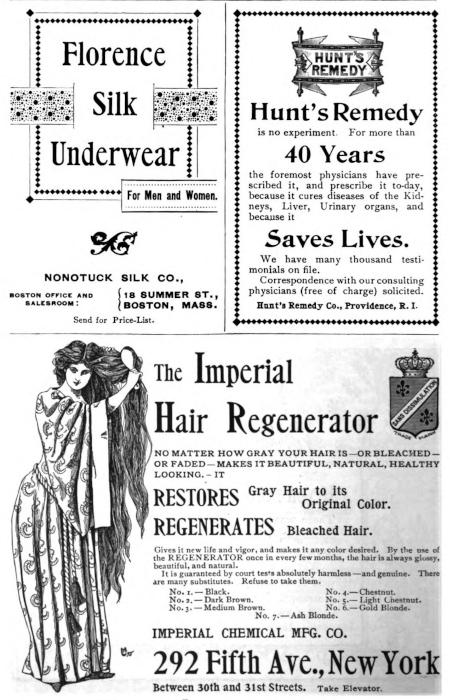A page of advertisements