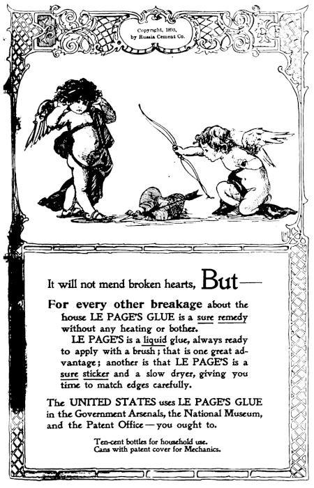 A page of advertisements