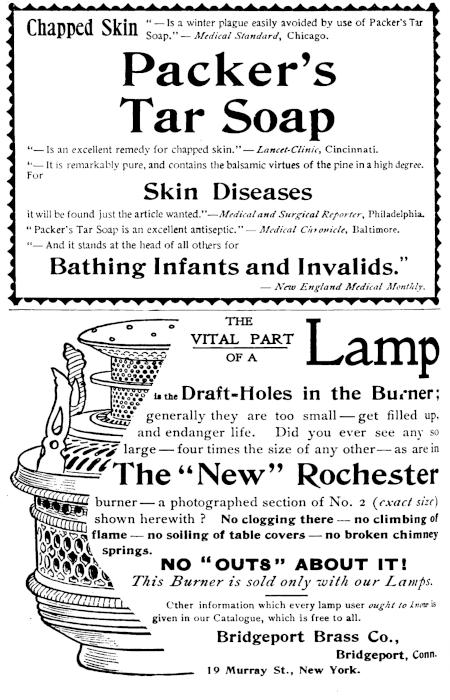 A page of advertisements