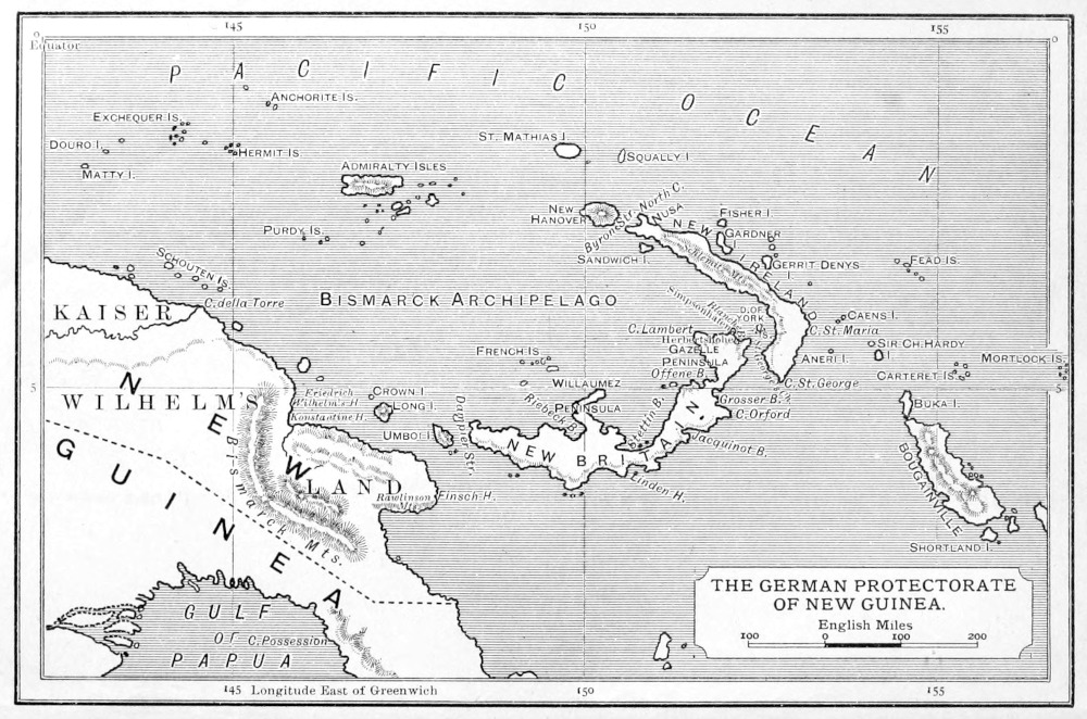 map of Bismark Archipelago