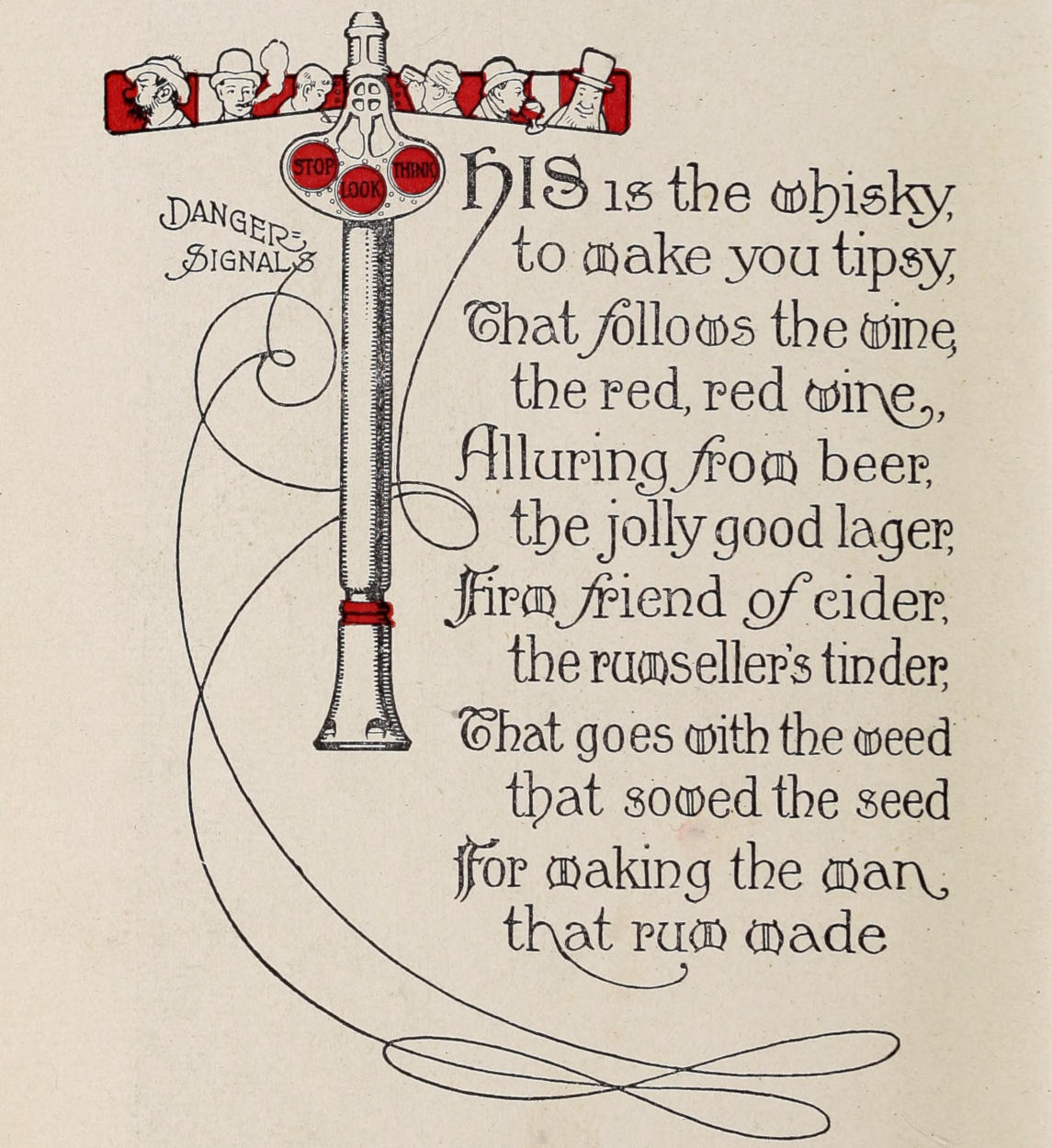 Warning semaphore and poem