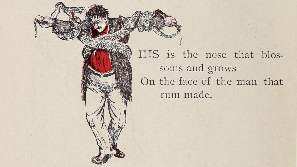 Drunkard tied to a capital T