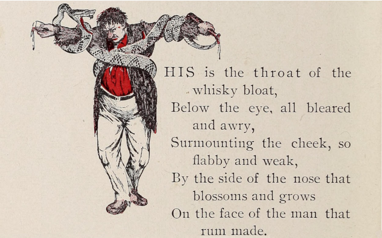 Drunkard tied to a capital T