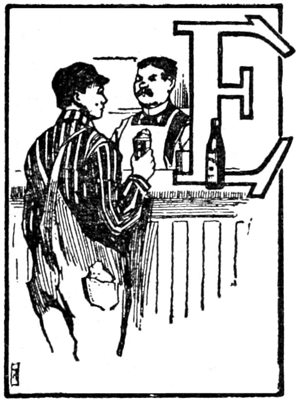 Tom Hall having a beer at the bar
