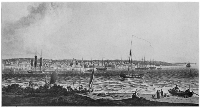 View of the Town and Harbor of Liverpool 1811