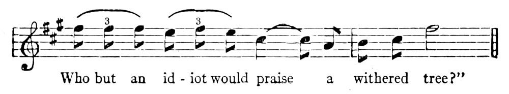 The end of the musical passage.