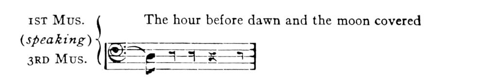 A short passage of music.