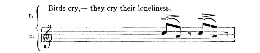 A short passage of music.