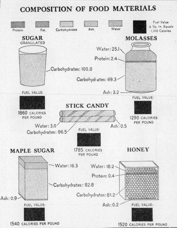 [Illustration: Composition of food materials]