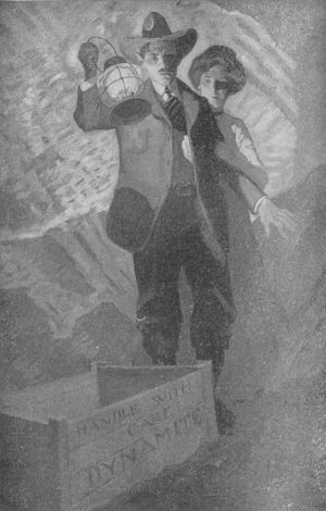 "The tunnel is closed," she whispered.... "That means we
have just forty-five minutes to live.... Let us not lie to one another."