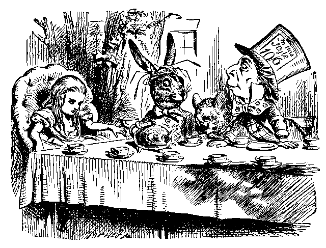 alice in wonderland book sketches