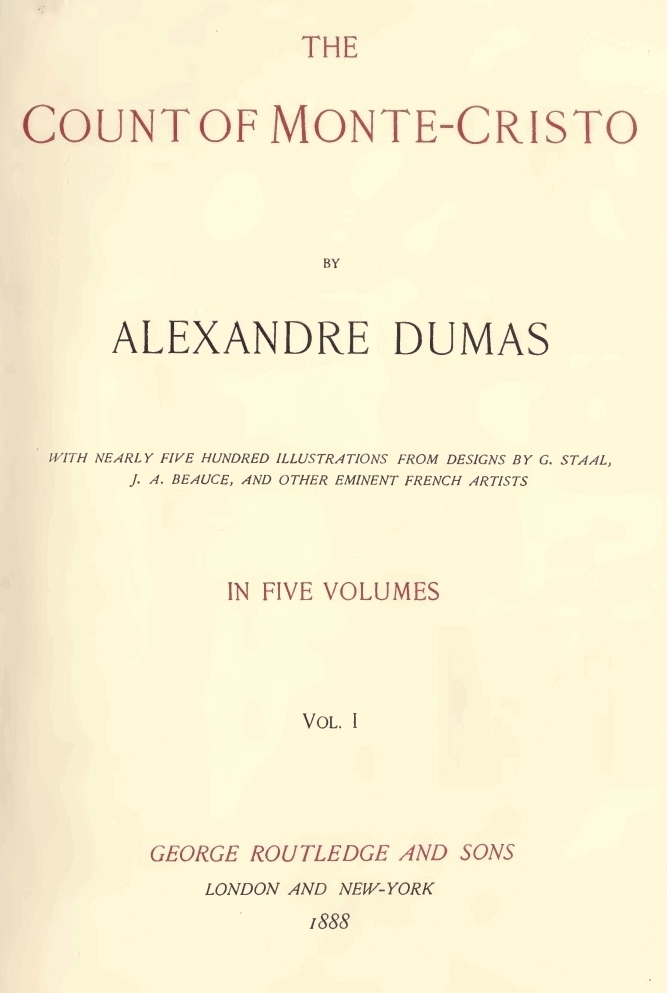 The Project Gutenberg Ebook Of The Count Of Monte Cristo By Alexandre Dumas Pere
