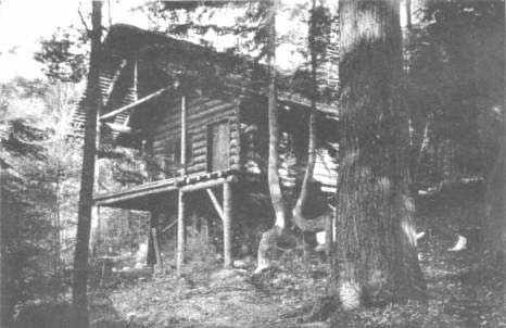 The "House of Dreams Untold"&mdash;the log
cabin in the woods at Peterboro where MacDowell composed, and where
most of his later music was written