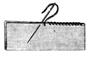 FIG. 12.
ANOTHER KIND OF
SEWING-STITCH.