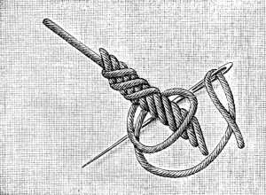 FIG. 872.
ANOTHER KIND OF RAISED STEM STITCH.