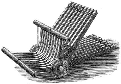 FIG. 780. MACHINE FOR CROSSING THE THREADS (Jamnig's patent).