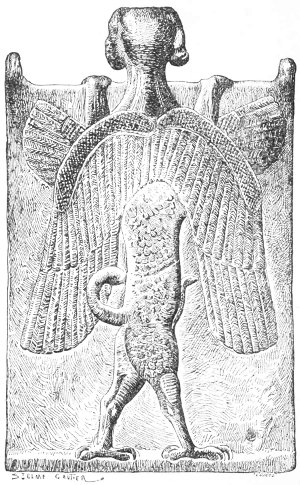 Fig. 161.—Plaque of chiselled bronze. Obverse. From the
Revue archologique.