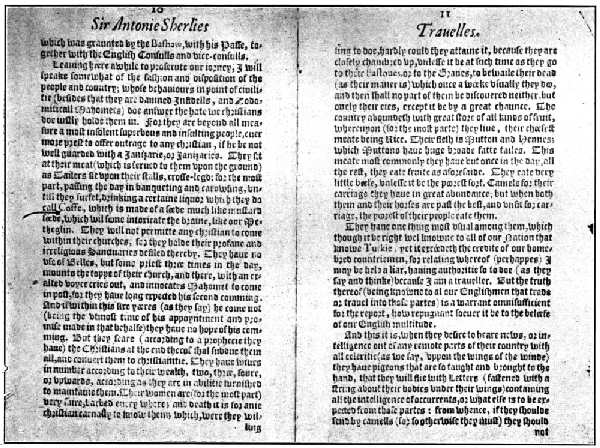 FIRST PRINTED REFERENCE TO "COFFEE" IN ENGLISH, IN ITS MODERN FORM, 1601