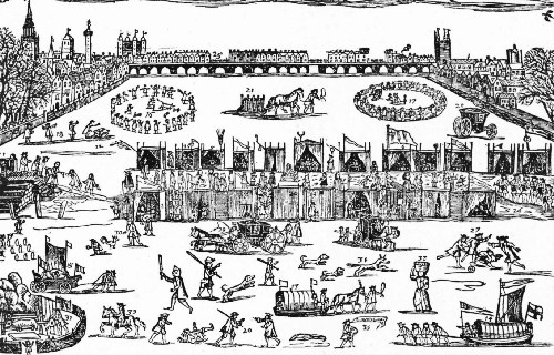 The Great Fair on the Frozen Thames—1683