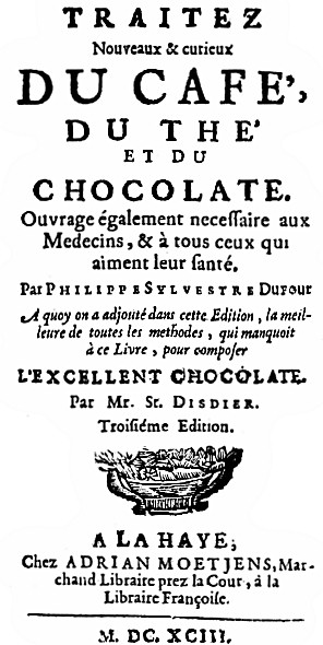 Title Page of Dufour's Book, Edition of 1693