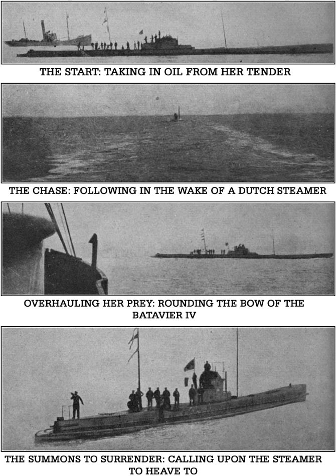 Von Forstner's Submarine in Action in the North Sea 1