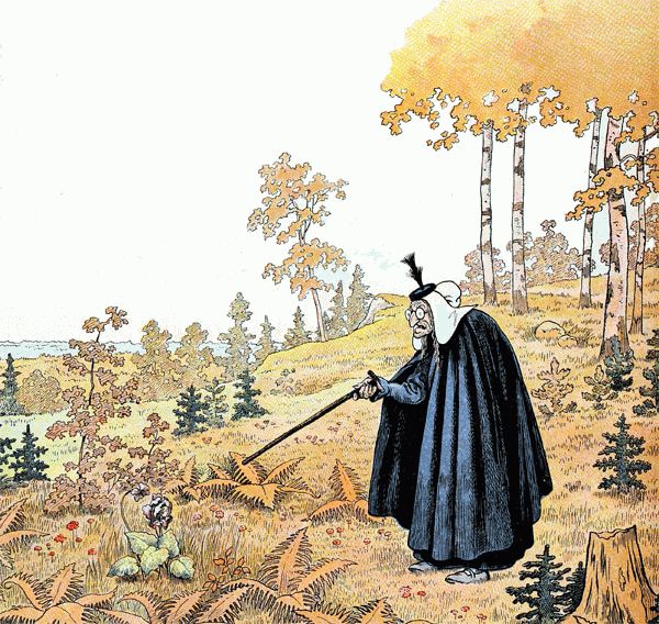 la vieille fe des bois et la violette