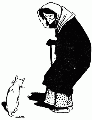 woman and cat