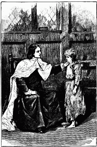Frontispiece.  "'You seem half starved, dear,' he said."—Page 33.
