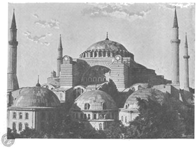 CONSTANTINOPLA—Exterior de S.ta Sophia