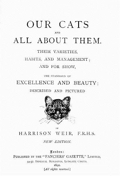 The Project Gutenberg eBook of Our Cats, by Harrison Weir.