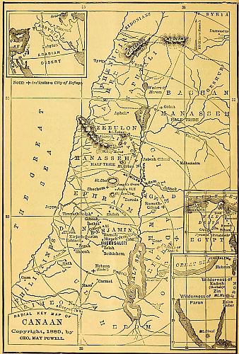 RADIAL KEY MAP OF CANAAN