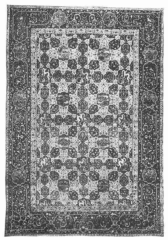 Cotton Linen Area Rug with Tassel Persian Carpet Original Design Tribal  Texture Easy to Edit and