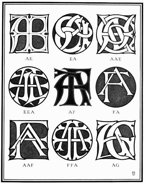 PLATE IV—AE, AF, AG