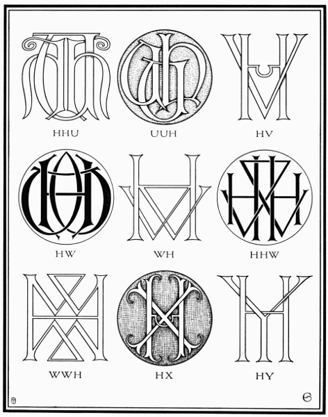 PLATE LXV—HU, HV, HW, HX, HY