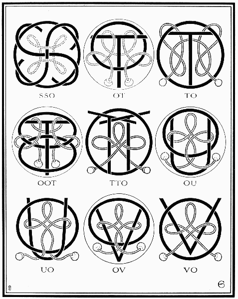 PLATE XCVII—OS, OT, OU, OV