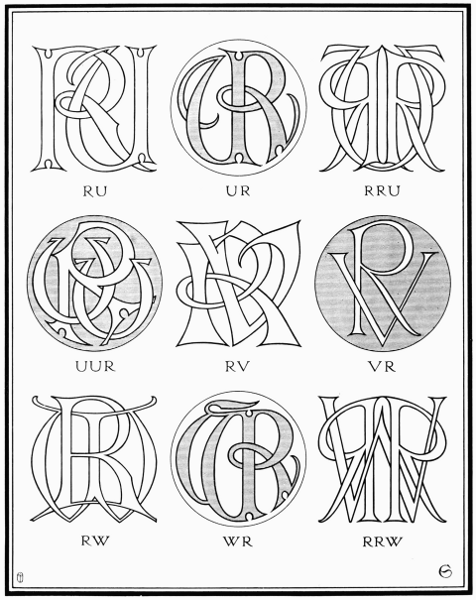 PLATE CV—RU, RV, RW