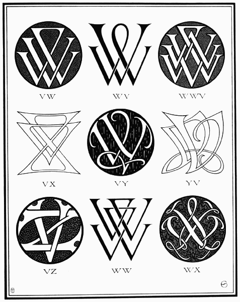 PLATE CXII—VW, VX, VY, VZ, WW, WX