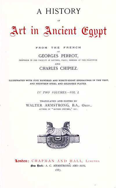 The Project Gutenberg eBook of A History Of Art In Ancient Egypt, (Vol 1 of 2), by And Charles Chipiez.