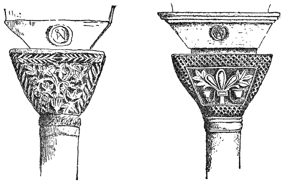 Kapiteelen in de S. Vitale.