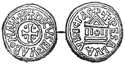 Munt van Venetië c. 860.