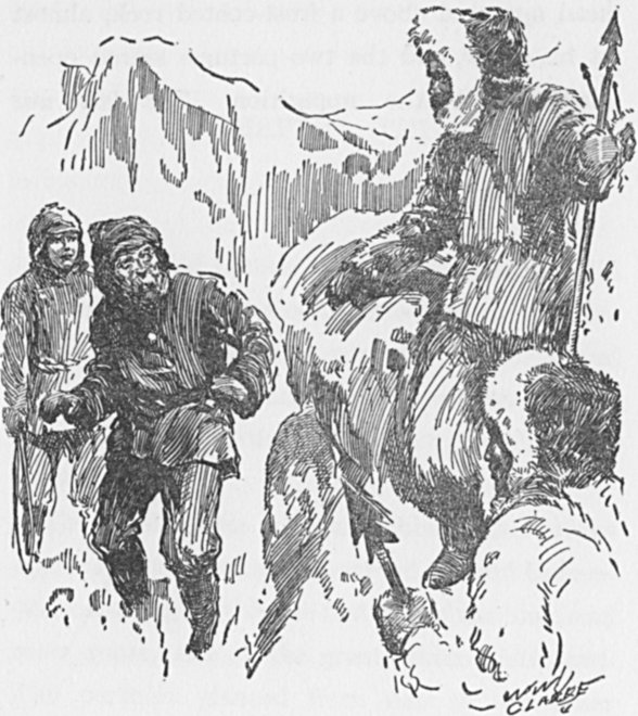 The two partners stared open-mouthed at the apparition. T
he face was white!