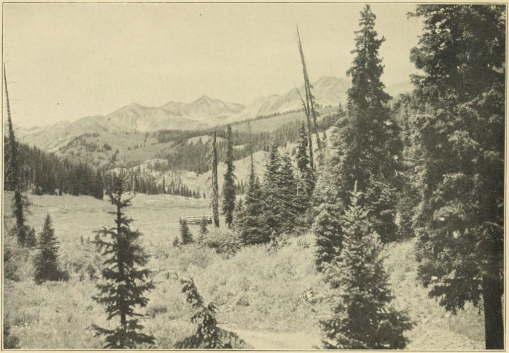 CAPITOL PEAK AND SNOW MASS MOUNTAIN FROM GALENA PARK