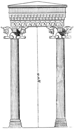 Fig. 82.—Columns from the Eastern Portico of the Hall of
Xerxes.