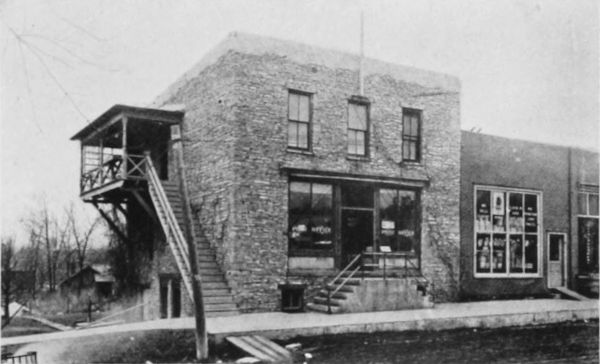 OLD BARN BUILT IN THE 50s AT CENTRAL CITY Now Used as a
Store and Post Office