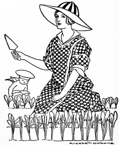 woman gardening