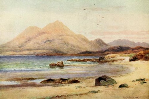 MWEELREA AND THE KILLARY, FROM TULLY STRAND, RENVYLE