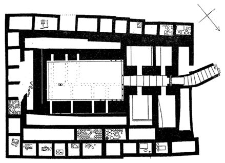 Plan d’un tombeau royal à Abydos