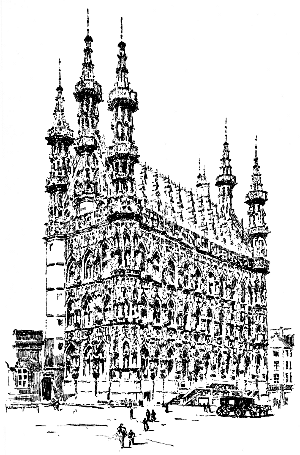 H&ocirc;tel De Ville,Louvain.