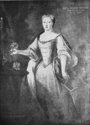 Plate XVI.

CHARLOTTE, PRINCESSE DE CONDÉ, WIFE OF LOUIS JOSEPH DE BOURBON.

Musée Condé.

Jean M. Nattier.