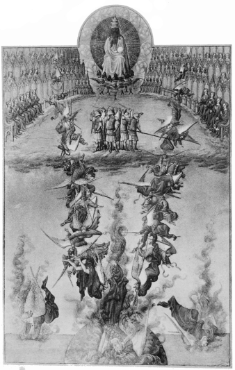 Plate XXXVIII.

Photo. Giraudon.

THE FALL OF THE ANGELS.

Pol de Limbourg and his Brothers

From the “Très Riches Heures du Duc de Berry.”

To face page 176.